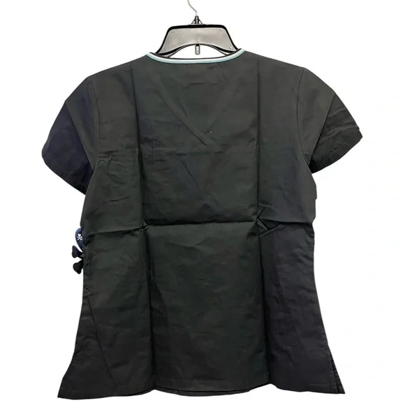 Tokidoki x Koi by Kathy Peterson Grey V-Neck Scrub Top with Unicorno - Picture 2 of 4